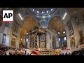 Vatican unveils plans to restore baldachin in St. Peters Basilica