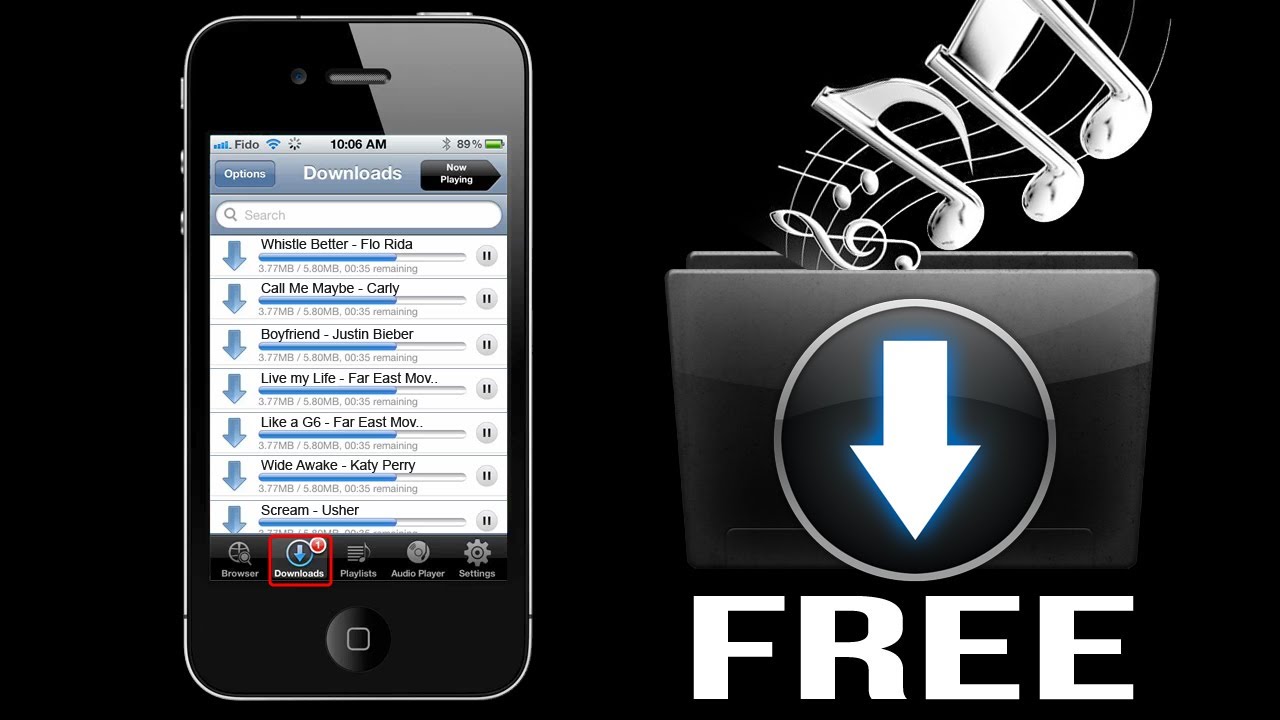 how do you download free music to your iphone 4s