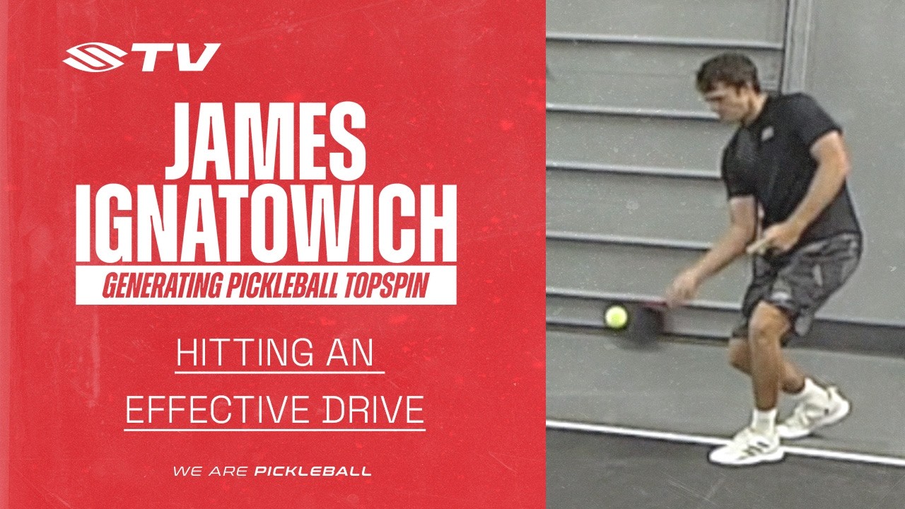 Hitting an Effective Drive Shot to Generate Pickleball Topspin