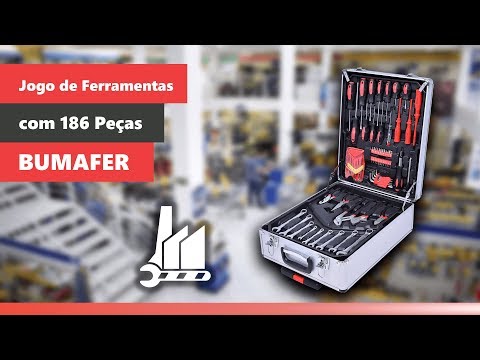 Jogo de Ferramentas com Maleta 186 Peças Bumafer - Vídeo explicativo