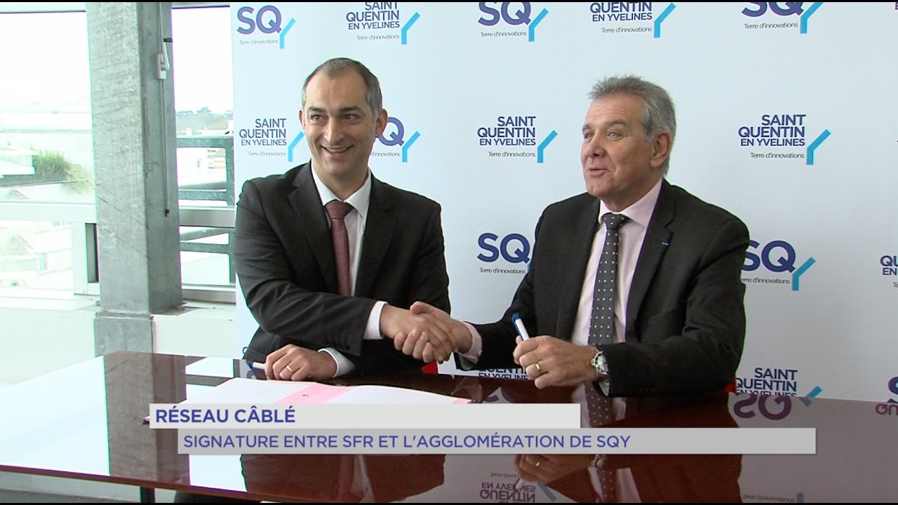 Réseau câblé : signature entre SFR et l’agglomération de Saint-Quentin-en-Yvelines