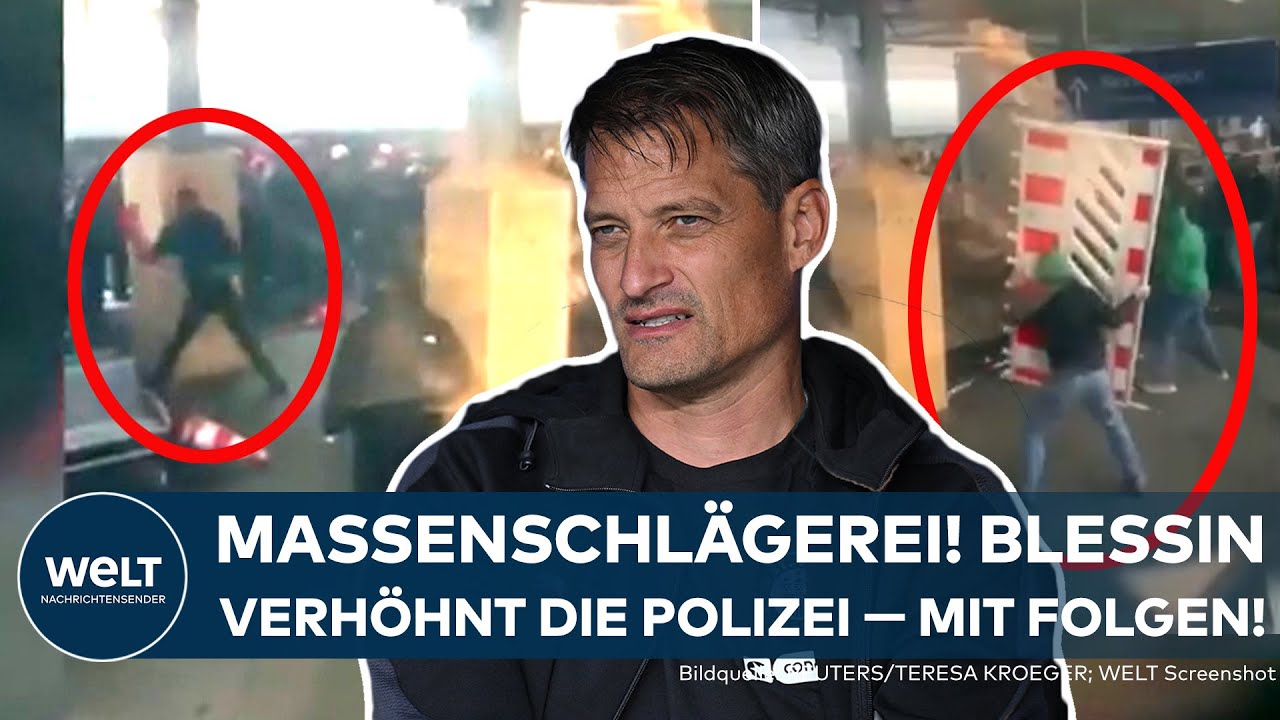 MASSENSCHLÄGEREI: Wolfsburg und St. Pauli — Polizei hat „Schiss“ | Trainer Blessin reagiert höhnisch