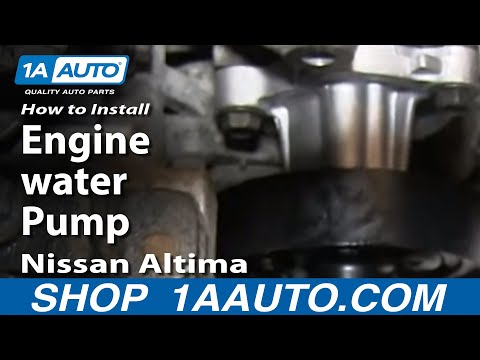 How to replace water pump 1995 nissan pickup #6