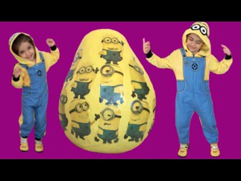 DESPICABLE ME MINIONS SURPRISE EGG TOYS | Banana Song | Toy Unboxing Video | Princesses In Real Life
