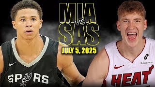 Miami Heat vs San Antonio Spurs Full Game Highlights - July 5, 2025 | NBA Summer League California