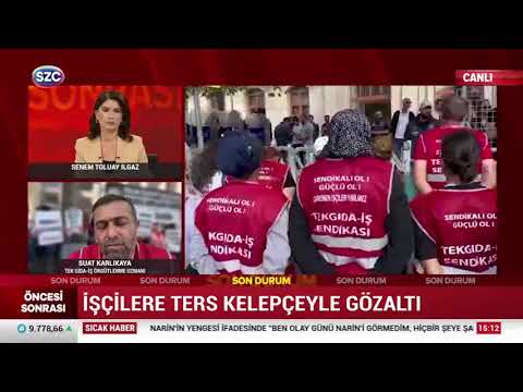 İŞÇİLER KAYMAKAMLIK ÖNÜNDE KENDİNİ KELEPÇELEDİ -17.09.2024 – SZC TV