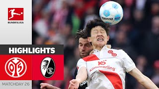 10-Men-Draw For Mainz! | 1. FSV Mainz 05 — SC Freiburg 2-2 | Highlights | MD 26 – Bundesliga 2024/25