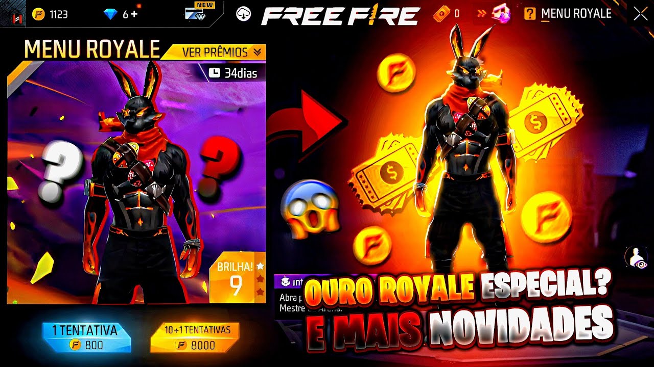 Finalmente Novo Ouro Royale Especial Skins De Gra A Anivers Rio