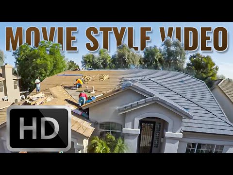 Cinematic Tile Roof Installation