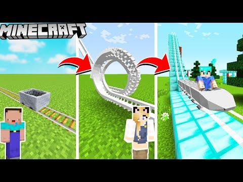 KOLEJKA GÓRSKA (Rollercoaster) OD NOOB DO PRO W MINECRAFT 