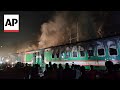 Deadly train fire in Bangladesh ahead of tense election