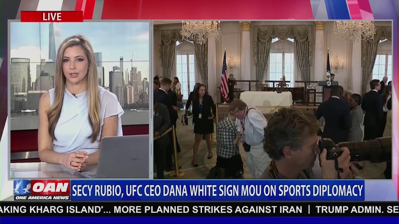 LIVE: SECY RUBIO, UFC CEO DANA WHITE SIGN MOU ON SPORTS DIPLOMACY