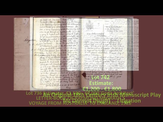 Fonsie Mealy Rare Books Manuscripts & Maps Auction Ireland  | Rare antiquarian book auction