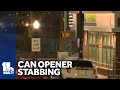 Man stabbed with can opener at Baltimore bus stop