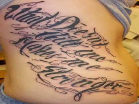 Tattoo Lettering - Tattoo Lettering Font Creator - YouTube