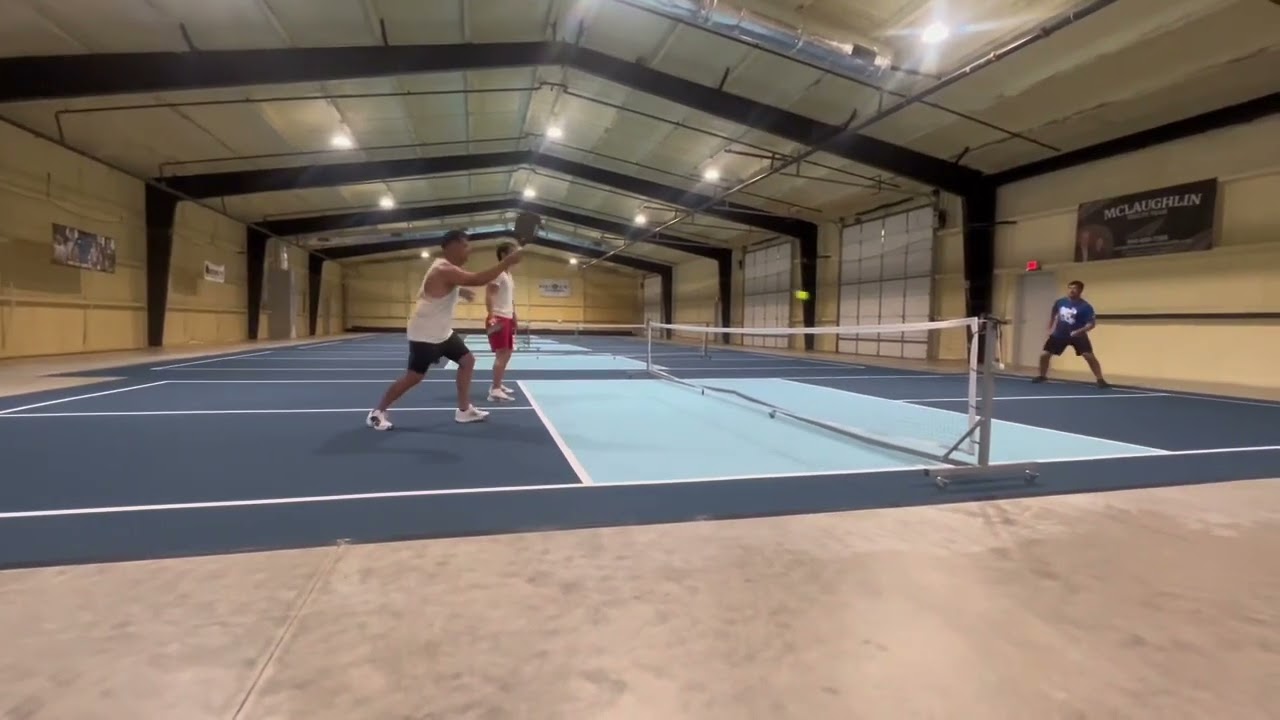 When 2 Tennis Players Still Play Tennis on Pickleball Court, Bang Bang‼️