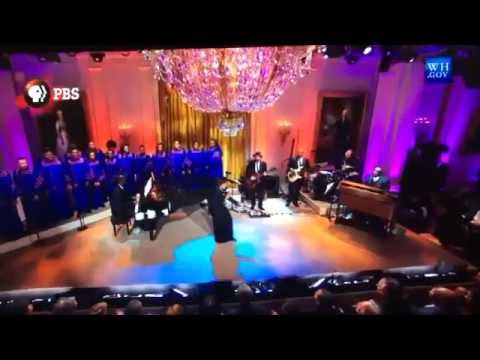 Morgan Choir sings at the White House with Aretha Franklin and Shirley Caesar