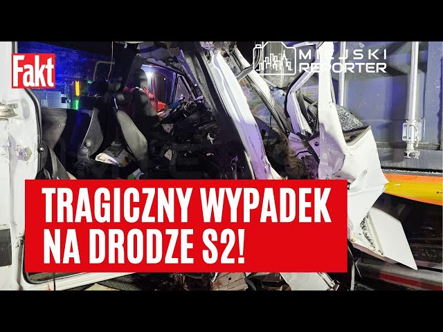 5 osób zginęło w busie! Makabryczny wypadek na S2. Bus wbił się w ciężarówkę | FAKT