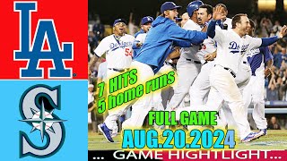 Dodgers Vs. Mariners Today [FULL GAME] Highlights (08.20.24) | MLB Season 2024