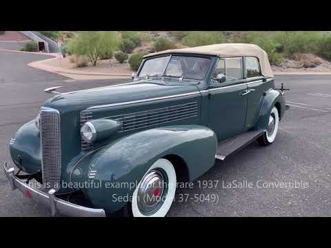 video 1937 LaSalle Convertible Sedan