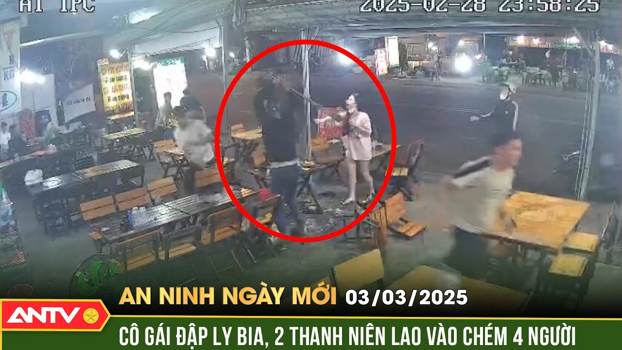 Truy xét các đối tượng cầm hung khí xông vào quán chém loạn xạ | An ninh ngày mới ngày 3/3 | ANTV