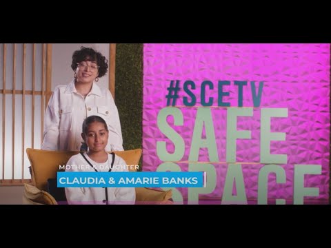 screenshot of youtube video titled SCETV Safe Space with Claudia and Amarie Banks