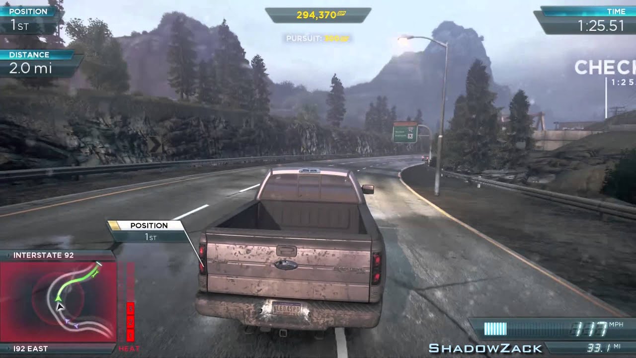Where is the ford raptor in most wanted #8