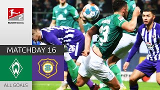 Crazy Scorpion Kick! | SV Werder Bremen — Erzgebirge Aue 4-0 | All Goals | MD 16 – Bundesliga 2