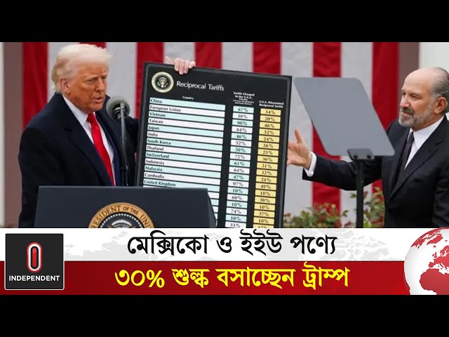ট্রাম্পের নতুন শুল্কনীতির বিরুদ্ধে পাল্টা ব্যবস্থা নেওয়ার হুঁশিয়ারি | USA Tariff | Independent TV