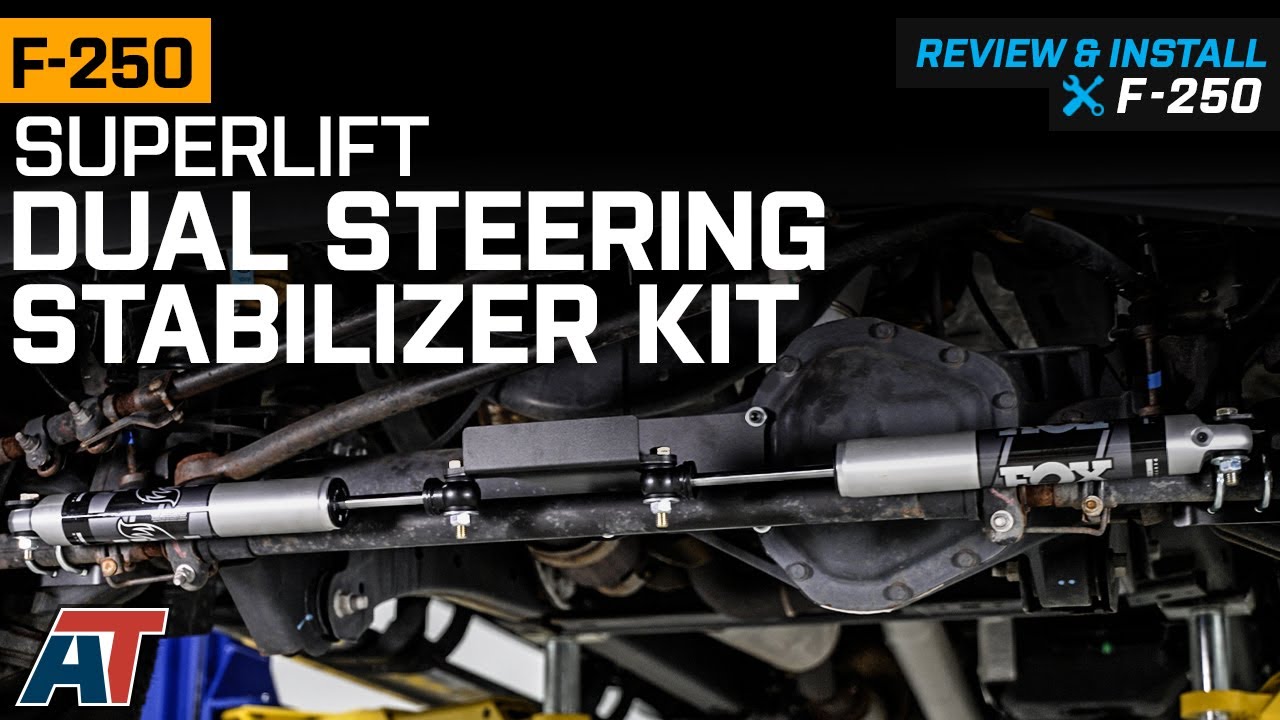 2011-2023 F-250 SuperLift FOX Dual Steering Stabilizer Kit Review & Install