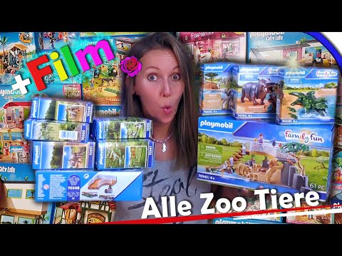 PLAYMOBIL ZOO 70341🦁🦓 Alle neuen Tiere bis Juli 🦍  + Playmobil Film deutsch 🎥 Unboxing