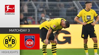 Borussia Dortmund — 1. FC Heidenheim 2-2 | Highlights | Matchday 3 – Bundesliga 2023/24