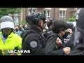 Protests and arrests continue on college campuses as graduation season begins