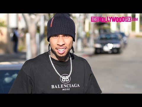 Tyga Fans Go Crazy When He's Spotted At Il Pastaio In His New Bugatti 1.26.18