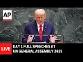 LIVE: Trump’s speech at UN General Assembly 2025