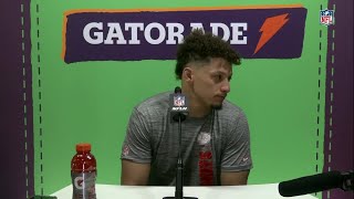 Chiefs quarterback Patrick Mahomes talks after Super Bowl loss to Eagles