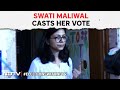 Swati Maliwal News | AAP Rajya Sabha MP Swati Maliwal Casts Vote In Phase 6