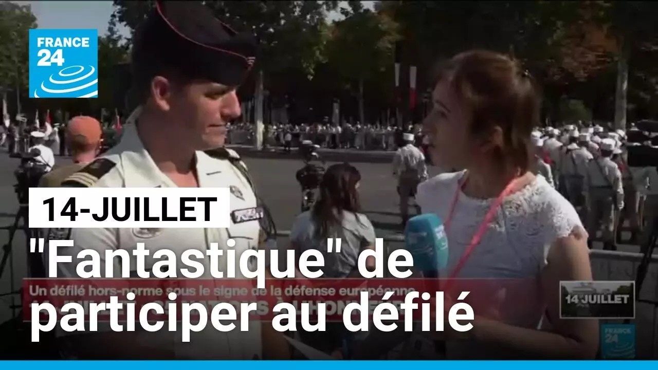 14-Juillet : "être ici c'est assez fantastique" pour ce Capitaine de l'artillerie de Marine