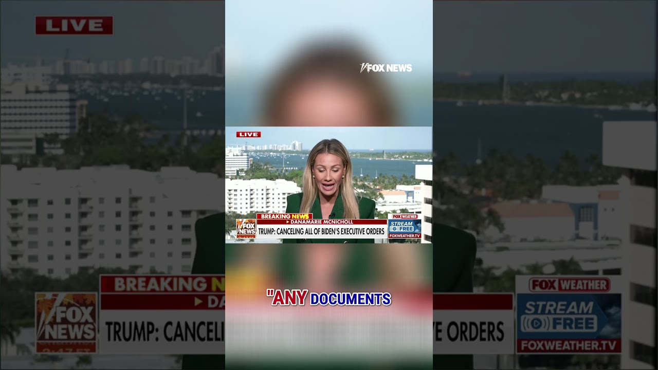 Trump: ‘I am hereby cancelling all executive orders’ made by Biden #shorts #foxnews #news #fox