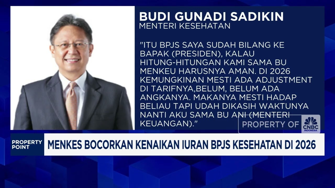 Menkes Bocorkan Kenaikan Iuran BPJS Kesehatan di 2026