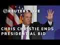 LIVE: Republican Chris Christie speaks, as sources say hes ending presidential bid
