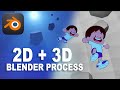 Starting a 2D+3D Scene in Blender (My Exact Setup)