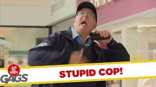 Stupid Cop Tasers Himself