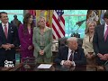 WATCH LIVE: Trump signs presidential memorandum at the Oval Office  - 44:41 min - News - Video