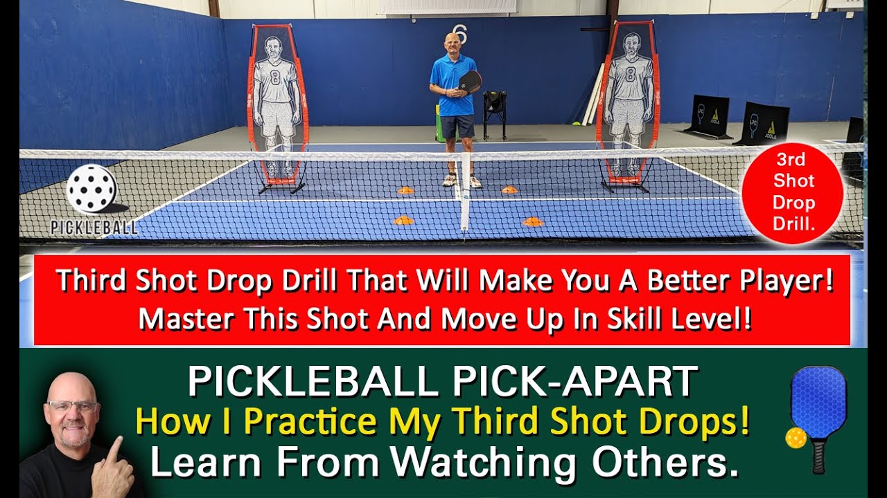 Pickleball! Master The Third Shot Drop With This Drill! Want To Get Better? Drill, Drill, Drill!