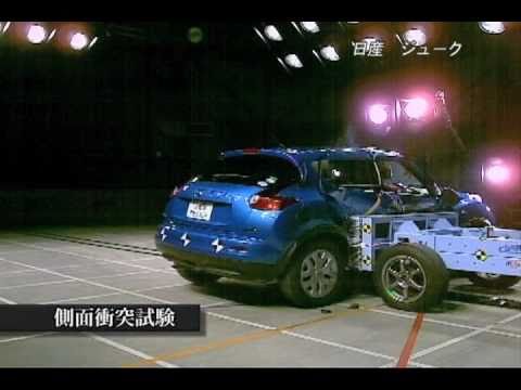 Видео краш-теста Nissan Juke с 2010 года