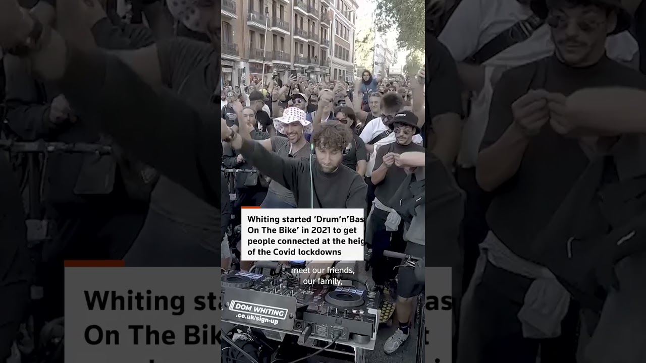 British DJ Dom Whiting pedals his beats through Madrid