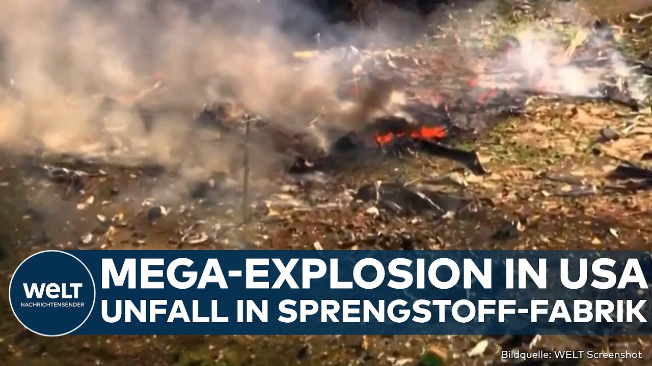 USA: Schock in Tennessee! Gewaltige Explosion zerstört Sprengstoff-Fabrik! Tote und Verletzte