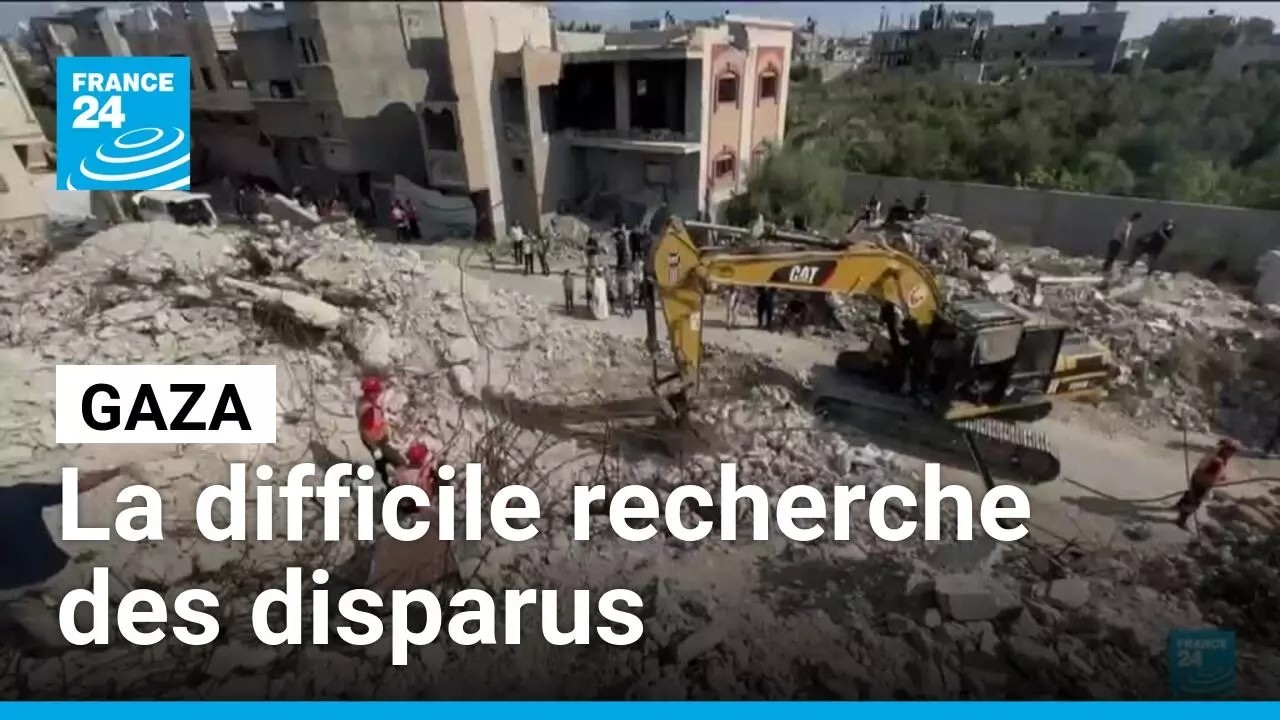 Frappes israéliennes à Gaza depuis 2023 : la difficile recherche des disparus • FRANCE 24