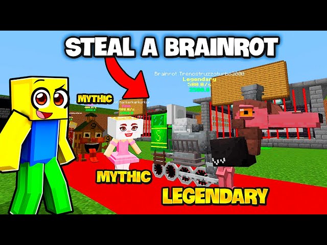 CREÉ mi PROPIO STEAL A BRAINROT en Minecraft GRATIS! (Roba un Brainrot)